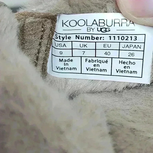 Koolaburra UGG Buckle Slide Sandals Furr-ah Amphora Size 9 UGGS Slippers - Picture 5 of 6